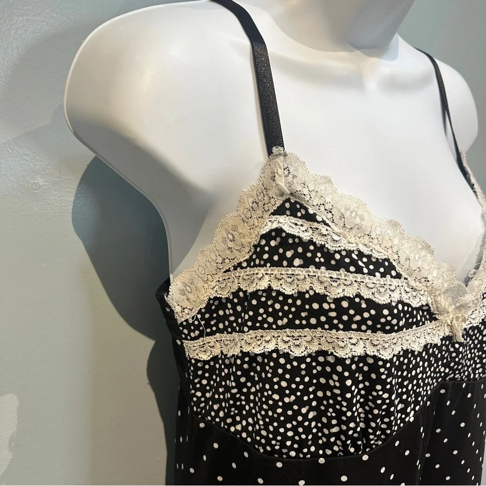 Victoria’s Secret Marilyn Monroe Black and White Polka Dot Slip Dress XL